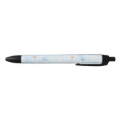 Blauw Paaspatroon Zwarte Inkt Pen (Bodem)