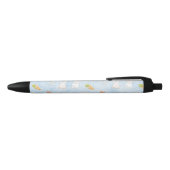 Blauw Paaspatroon Zwarte Inkt Pen (Bovenkant)