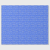 Blauw Paisley Land - Western verpakkingspapier Cadeaupapier (Vlak)