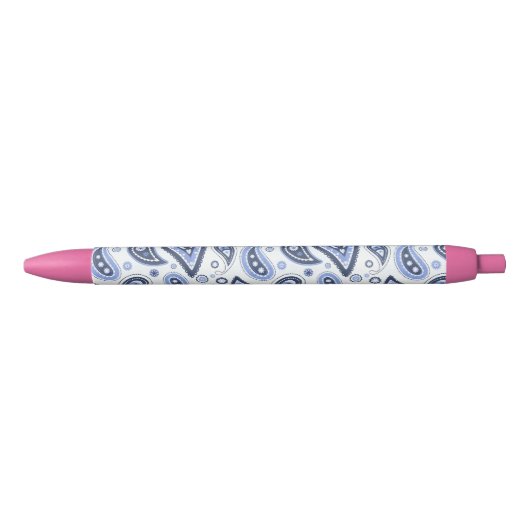 Blauw Paisley Patroon Blauwe Inkt Pen (Voorkant)