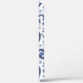 Blauw paisley patroon Case-Mate iPhone case (Achterkant / Links)