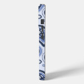 Blauw Paisley Patroon Case-Mate iPhone Case (Achterkant / Links)