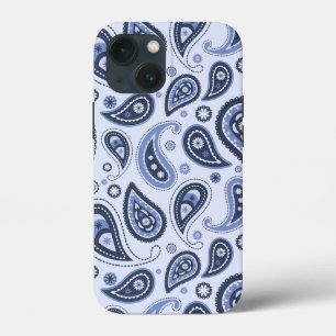 Blauw Paisley Patroon Case-Mate iPhone Case