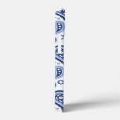 Blauw Paisley Patroon Case-Mate iPhone Case (Achterkant / Rechts)