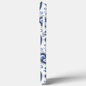 Blauw Paisley Patroon Case-Mate iPhone Case (Achterkant / Links)
