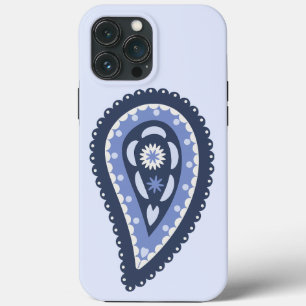 Blauw Paisley Patroon Case-Mate iPhone Case