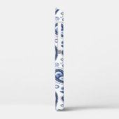 Blauw Paisley Patroon Case-Mate iPhone Case (Achterkant / Links)