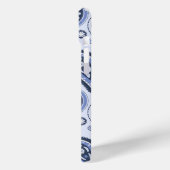 Blauw Paisley Patroon Case-Mate iPhone Case (Achterkant / Links)