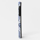 Blauw Paisley Patroon Case-Mate iPhone Case (Achterkant/links)