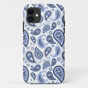 Blauw Paisley Patroon Case-Mate iPhone Case