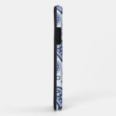 Blauw Paisley Patroon Case-Mate iPhone Case (Achterkant/rechts)