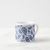 Blauw Paisley Patroon Espresso Kop (Voorkant rechts)