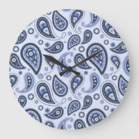Blauw Paisley Patroon