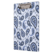 Blauw Paisley Patroon Klembord (Links)
