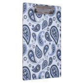 Blauw Paisley Patroon Klembord (Rechts)