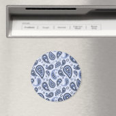 Blauw paisley patroon magneet (Insitu (Vaatwasser))