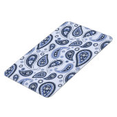 Blauw Paisley Patroon Magneet (Linkerzijde)
