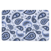 Blauw Paisley Patroon Magneet (Horizontaal)