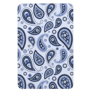 Blauw Paisley Patroon Magneet