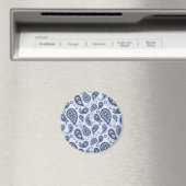 Blauw paisley patroon magneet (Insitu (Vaatwasser))
