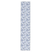 Blauw paisley patroon medium tafelloper (Voorkant)