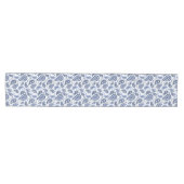 Blauw paisley patroon medium tafelloper (Horizontaal)
