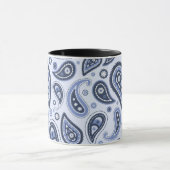 Blauw Paisley Patroon Mok (Midden)