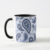 Blauw Paisley Patroon Mok (Links)