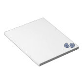 Blauw Paisley Patroon Notitieblok (Schuin)
