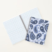 Blauw Paisley Patroon Notitieboek (Binnen)