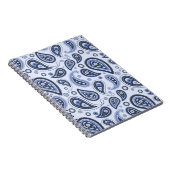 Blauw Paisley Patroon Notitieboek (Rechterzijde)
