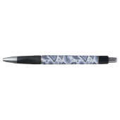 Blauw Paisley Patroon Pen (Voorkant)