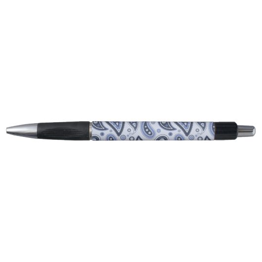 Blauw Paisley Patroon Pen (Voorkant)
