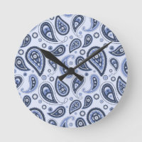 Blauw Paisley Patroon