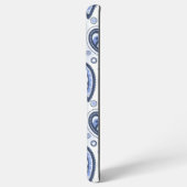 Blauw Paisley Patroon Samsung Galaxy Hoesje (Linkerkant)