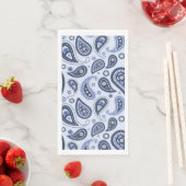 Blauw Paisley Patroon Servet (Insitu)