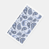 Blauw Paisley Patroon Servet (Hoek)
