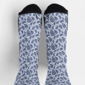 Blauw paisley patroon sokken (Top)