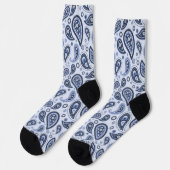 Blauw Paisley Patroon Sokken (Links)