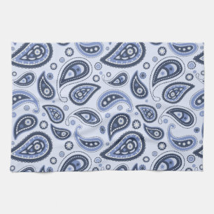 Blauw Paisley Patroon Theedoek