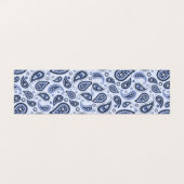 Blauw paisley patroon visitekaartje (Buitenkant ongevouwen)