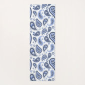 Blauw Paisley Patroon Yogamat (Achterkant)