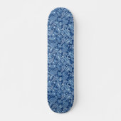 Blauw Paisley Skateboard (Voorkant)