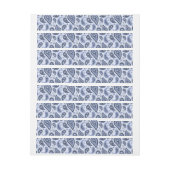 Blauw paisleypatroon (Vel)