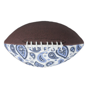 Blauw paisleypatroon american football