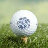 Blauw paisleypatroon golfballen (Insitu Shirt)