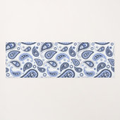 Blauw paisleypatroon yogamat (Achterkant (horizontaal))
