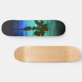 Blauw palmskateboard skateboard (Horizontaal)