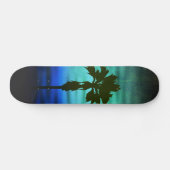 Blauw palmskateboard skateboard (Horizontaal)