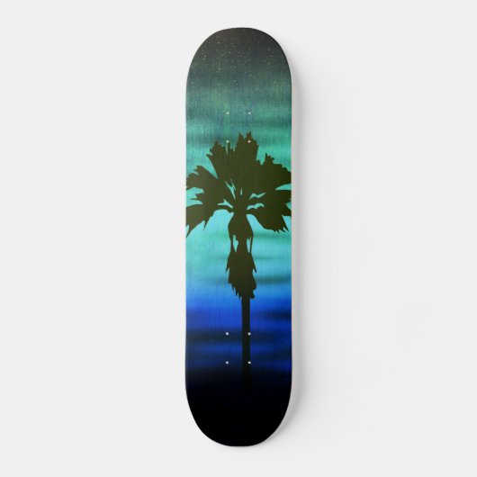 Blauw palmskateboard skateboard (Voorkant)